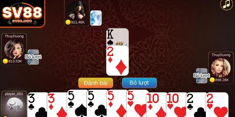 Giới thiệu các tay bài phổ biến có trong game