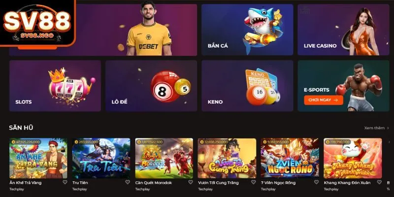 Giao diện trang web bắt mắt